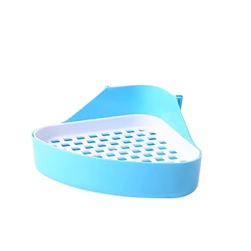 Clicitina Kleintier-Frettchen-Hamster-Zwerg-Kaninchen-Toiletten-Töpfchen-Trainer-Eckbecken-Bettwäsche-Box Hds279 (Blue, A) von Clicitina