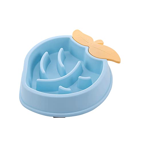 Clicitina Langsamer Fressnapf für Hunde, rutschfeste Puzzle-Schüssel, Schlucken, Pet Slower Food Feeding Dishes Hds236 (Blue, One Size) von Clicitina