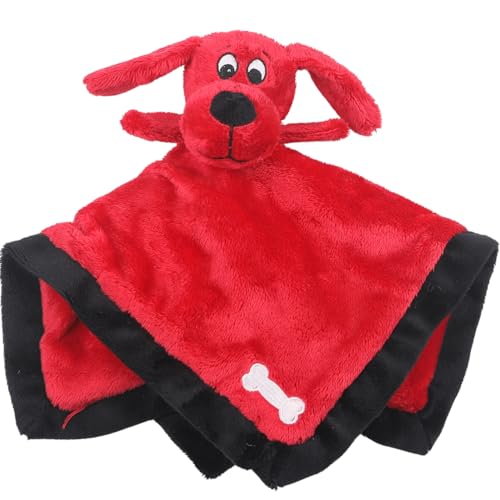 Clifford® Lil' Napper Plüsch-Hundespielzeug für Welpen, weich, kuschelig, für Beschäftigung, quietschend, knistert, gemütlich und langlebig von Clifford The Big Red Dog