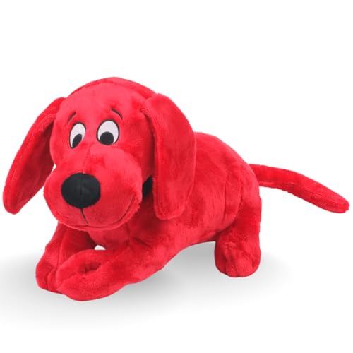 Clifford® Snuggle Buddy Plüsch-Hundespielzeug, gemütliches Plüschtiere, Spielzeug für mittelgroße bis große Hunde, Komfort, Quietscher, Knistern, interaktive Bindung, 35,6 cm von Clifford The Big Red Dog