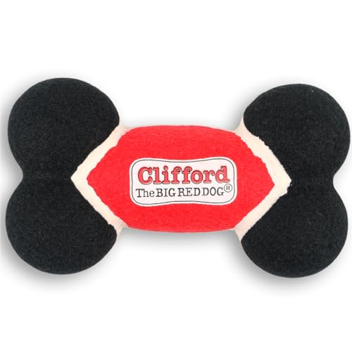 Clifford® Toughie Bone Apportierspielzeug, 17,1 cm, sehr strapazierfähiges Gummi-Hundespielzeug, schwimmfähiges Apportierspielzeug für mittelgroße bis große Hunde von Clifford The Big Red Dog