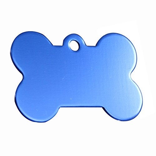 Closer 38MM Personalisierte Angepasste Haustier HüNdchen Katze Tier-ID-Tags für Collar Farbe: Blau von Closer