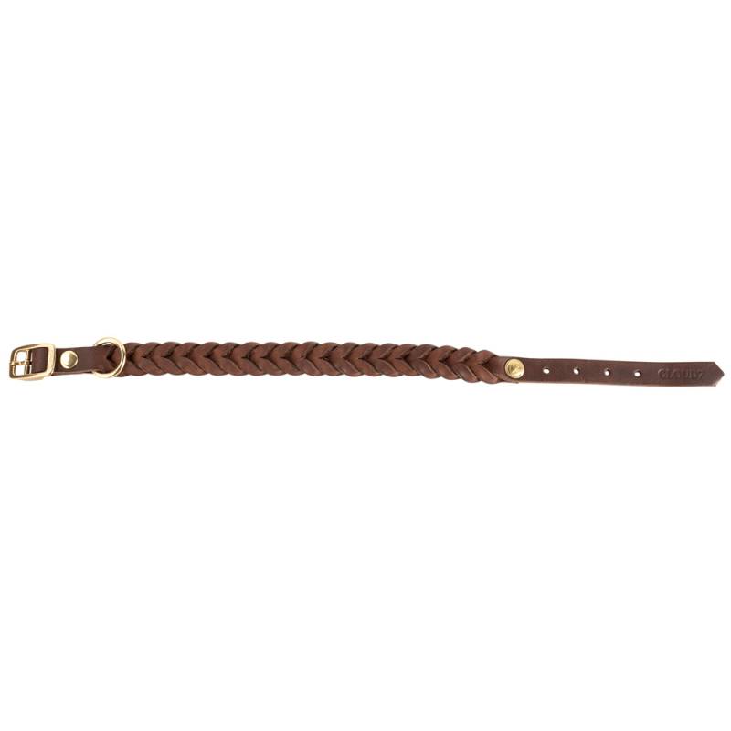 Cloud7® Hundehalsband Central Park braun-gold, Gr. XXL, Breite: ca. 2,8 cm, Halsumfang: ca. 49 - 55 cm von Cloud7®