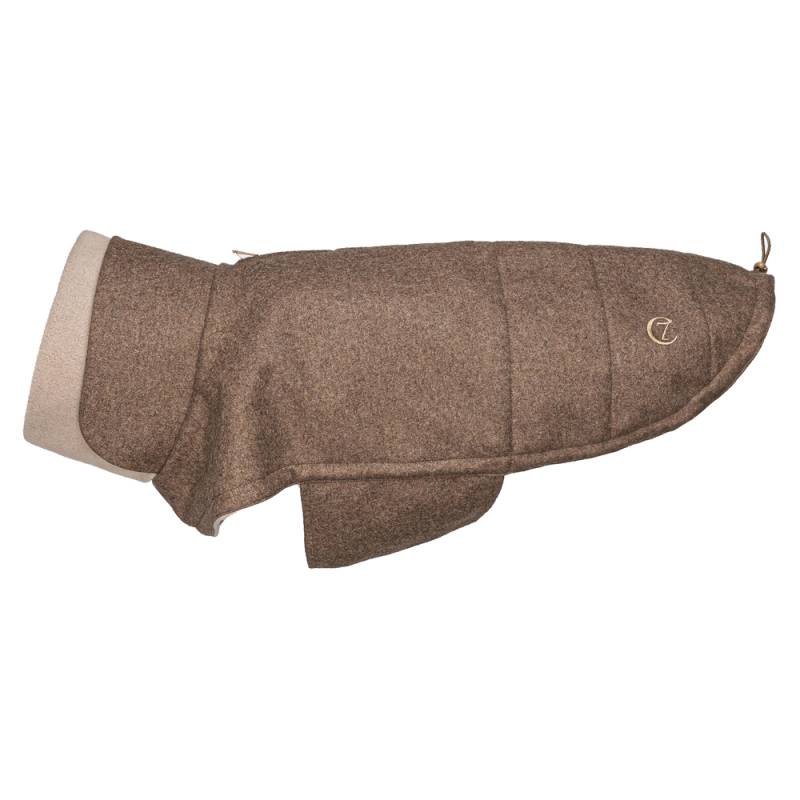 Cloud7® Hundemantel Brooklyn Flannel hazel, Rückenlänge: ca. 38 - 46 cm, Brustumfang: ca. 56 - 64 cm von Cloud7®