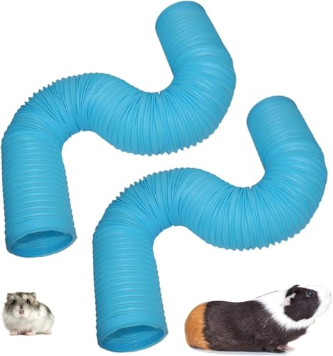Clpqwwzc 3 x Hamsterschläuche, Frettchen, flexibel und einziehbar, für Kleintier-Trainingstunnel für Meerschweinchen, Chinchillas, Ratten, Frettchen, Rennmäuse von Clpqwwzc
