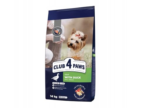 CLUB 4 PAWS PREMIUM VOLLSTÄNDIG TROCKENFUTTER FÜR ERWACHSENE HUNDE KLEINE RAS - DECKE 14KG von Club4Paws