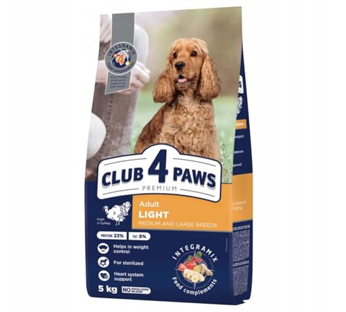 CLUB 4 PAWS für mittlere bis große Rassen Light 5 kg von Club4Paws