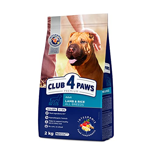 Trockenfutter Club 4 Paws Premium Lammfell für Hunde mit Allergien 2kg von Club4Paws