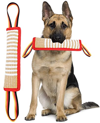 Clysoru Tough Dog Zerrspielzeug Jute Hund (Orange) von Clysoru