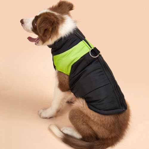 Neue wasserdichte Weste für Hunde und Welpen, warme Winterkleidung, gepolsterter Outdoor-Mantel, Weste, Skianzug mit D-Ring für kleine, mittelgroße und große Hunde von Cmeilau