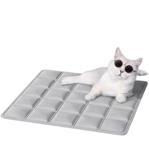 Cmis Kbei Ice Nest Isomatte für den Sommer, Katze, Haustier, Eiskissen, Hundematte, Kühlkissen, Gelkissen, weiches Eiskissen, Hundezubehör (grau) von Cmis Kbei