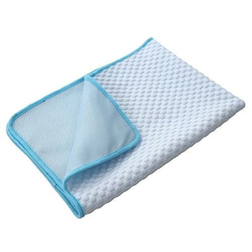 Cmis Kbei Kühlmatte für Hunde für den Sommer, Eiskissen, Katze, atmungsaktiv, waschbar, Sofa, atmungsaktiv, Haustier-Hundebett, Autositzkissen, Sofa (Blau, Größe S, 50 x 40 cm) von Cmis Kbei