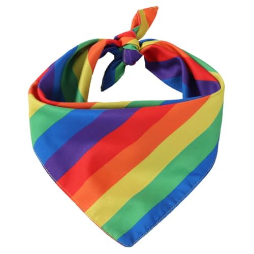 Cndiyald Gay Pride Bandanas Gay Pride Bandanas Rainbow Bandanas Headscarf Gay Pride Accessoire Kostüm für Partyzubehör 48 * 48 * 70 cm von Cndiyald