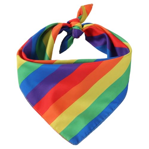 Cndiyald Gay Pride Bandanas Rainbow Bandanas Headscarf Gay Pride Accessoire Kostüm für Partyzubehör 48 * 48 * 70 cm Bandanas von Cndiyald