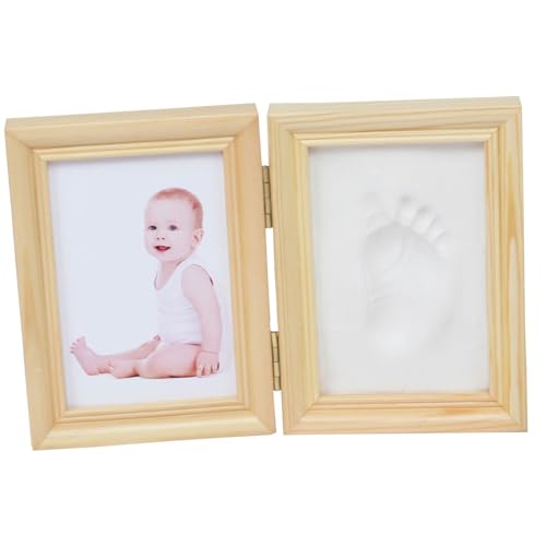 Cndiyald Hundepfotenabdruck Kit Baby Druck Origination Kit Foto Baby Safer Tintenkissen für Baby Hand und für Babys, Hunde & Katzen Familie Keepsake Holzfarbe Denkmäler Bestattung von Cndiyald