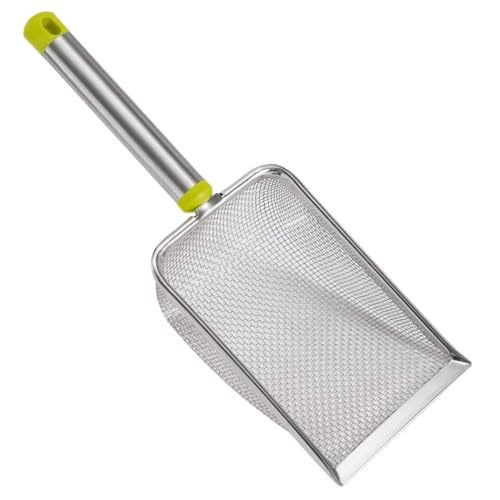 Cndiyald Katzenstreu-Schaufel, 3,8 mm feinem Mesh Metall Scooper, 4x5x2-Zoll-SCOOP-Schaufel mit hängenden Loch zur einfachen Reinigung von Cndiyald