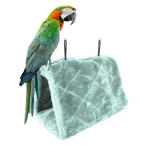 Cndiyald Papagei Hängematte Vogel hängende Bett weiches Plüsch -Nest -Spielzeug für Käfigbrüftung eclectus shelkeet Cockatiels Lovebird blau von Cndiyald