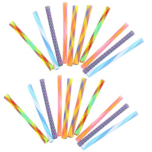 Cndiyald Pet Toy Cat Toy Spring Stick Interaktive Kätzchen Nylon Mesh Tube Teleskop Flexibler Spaß farbenfroh für PET 20pcs von Cndiyald