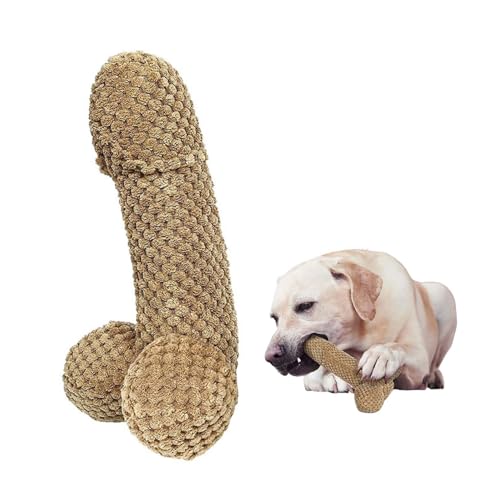 Cndiyald Unzerstörbare Hund Spielzeug Plüschhundspielzeug Knochen Langeweile Kauen Spielzeug Interaktive Hund Spielzeug für Welpen kleine mittelgroße große Hunde von Cndiyald