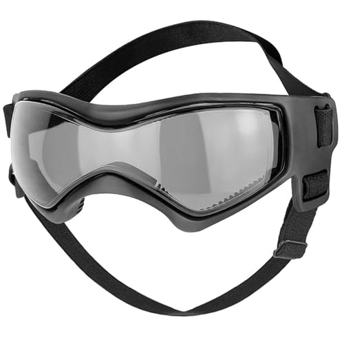 Hundebrille, Winddichte Haustier Sonnenbrille, Hunde Sonnenbrille, Schwarze Welpenbrille, Schwarze Hundbrille von Cndiyald