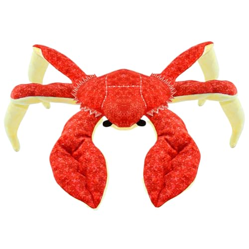 Quietschende Hundespielzeug, Plüschhundspielzeug 14 x 11, King Crab Shape Hundespielzeug, niedliche Hundekauspielzeug, Hundespielzeug für Welpen, Plüschhundspielzeug von Cndiyald