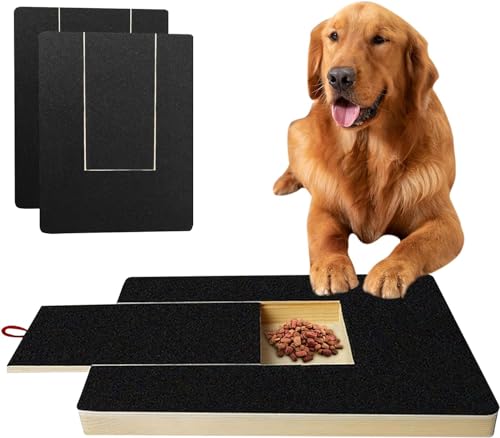 Cnwinu Krallenschleifer für Hunde mit Snack-Box,Hunde Krallenschleifer mit 2 Ersatzblättern Schleifpapier,Kratzbrett Hund,Nagelpflege von Haustieren,Alternative Krallenschleifer (Krallenschleifer) von Cnwinu