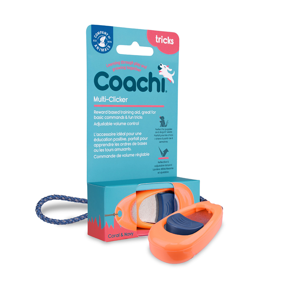 Coachi Multi-Clicker für Hunde - coral Coachi Multi-Clicker für Hunde - coral von Coachi