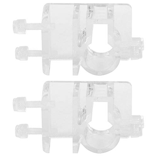 Cocoarm Aquarium-Schlauchhalter, 2 Stück, Aquarium-Schlauchklemme, Fisch-Luftfilter-Rohrhalter, Transparente Befestigungsklemme für Verschiedene Aquarien von Cocoarm