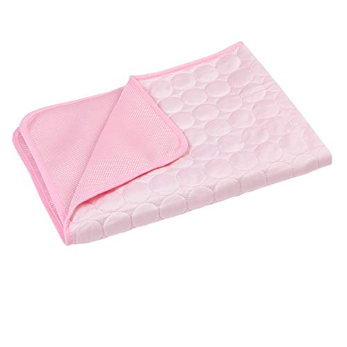 Cocolook Haustier Hund Mat Kühlhundebetten Cat Decke Breathable Haustier-Hundebett waschbare Haustier-Katzen-Betten für Small Medium Large Hunde Rosa,100x70cm von Cocolook