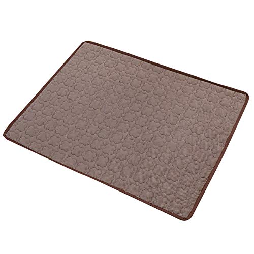 Cocolook Kühl Hund Mat Haustier Kühle Bett Kissen-Auflagen für Hundewelpen-Katze-Außen Puppy Sitzmatte Kaffee,L von Cocolook