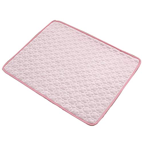 Cocolook Kühl Hund Mat Haustier Kühle Bett Kissen-Auflagen für Hundewelpen-Katze-Außen Puppy Sitzmatte Rosa,M von Cocolook