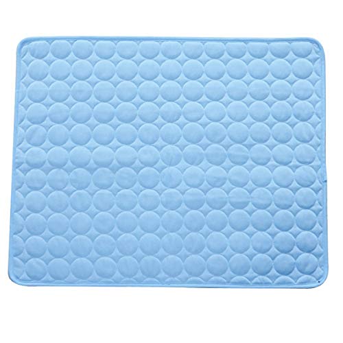 Cocolook Pet Kühlmatten für Hunde Sommer Hundebett für Small/Medium/Large Hunde/Katzen Pet Kühler Sofakissen Matratze für Katze Blau,50x40cm von Cocolook