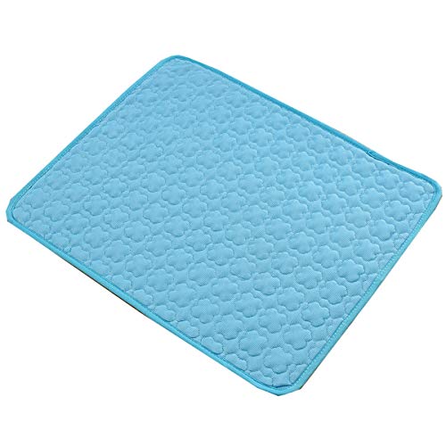 Cocolook Pet Kühlmatten für Hunde Sommer Hundebett für Small/Medium/Large Hunde/Katzen Pet Kühler Sofakissen Matratze für Katze Blau,M von Cocolook