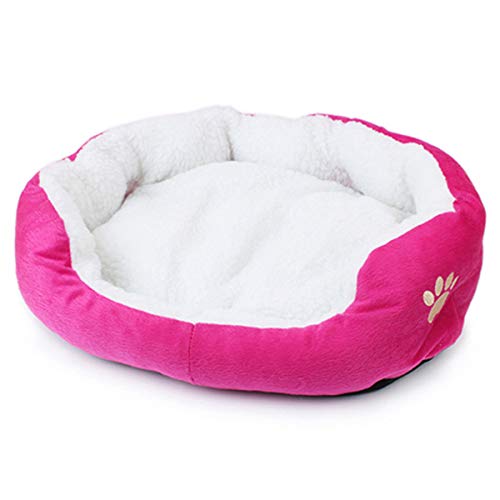 Cocolook Warm Puppy bequemer Soft Pad Bed waschbare Haustier-Kissen-Matten-Hundezubehör Hot Pink,M von Cocolook