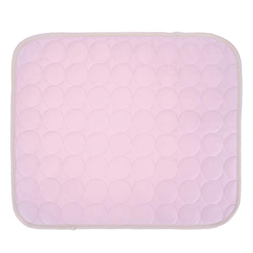 Hundematte haustieresabkühlendes Eismatte Breathable Haustier-Hundebett-Katze-Hundeschlafdecke Matratze Sofakissen für Kennel Bett Cage Rosa,L von Cocolook