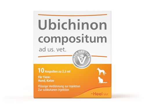 Ubichinon compositum ad us. vet. 10 Ampullen. Bestandteil der SUC-Kombination | Natürliches Tierarzneimittel für Hunde und Katzen | Made in Germany von Ubichinon compositum