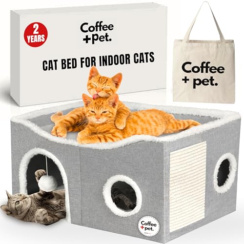 Coffee + Pet Katzenbett, hellgrau von Coffee + Pet