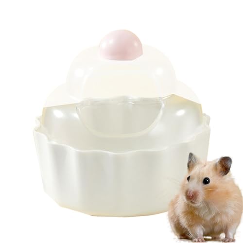 Coiroaoz Hamstertoilette | Kuchenförmiger Grabsandbehälter für Hamster, klarer, stabiler Hamster-Sandbadbehälter für Eichhörnchen, Lemming, Rennmäuse, Igel, Mäuse, kleine Haustiere von Coiroaoz