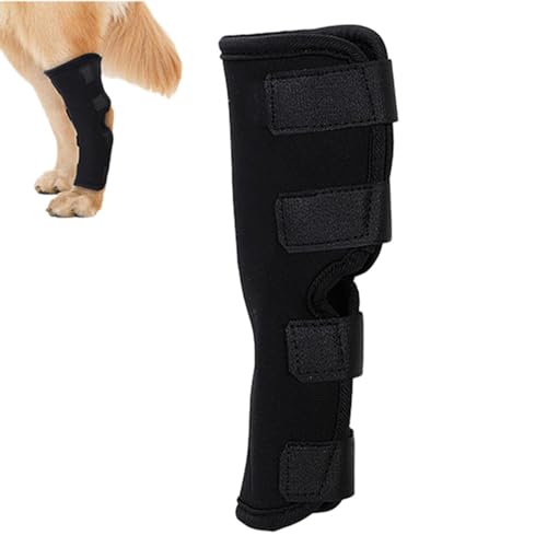 Coiroaoz Hunde-Kniebandage, verstellbar, elastisch, verhindert Lecken – schützende Hunde-Beinbandage für Vorder- und Hinterbeine, verhindert Lecken von Wunden von Coiroaoz