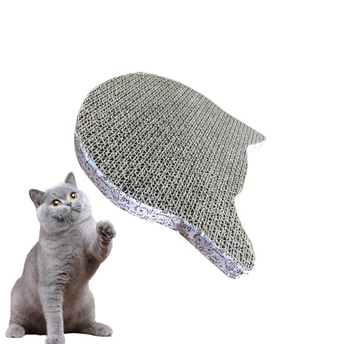 Coiroaoz Karton Katzenkratzer - Katze Pappe Spielzeug Board - Wiederverwendbare Karton Katzenkratzpad Interaktives Trainingsspielzeug für Kleine Mittlere Katzen von Coiroaoz