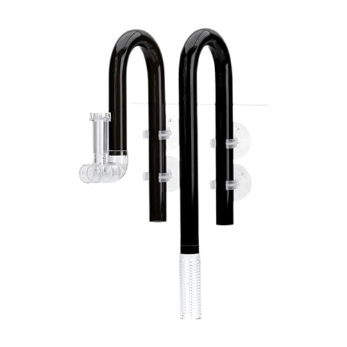 Colcolo Aquarium Lily Tube Aquatic Skimmer Lily Pipe Zufluss/Abfluss bepflanztes Zubehör Skimmer 12/16 mm Verstellbarer Lily Pipe Zufluss, 16mm Schwarz von Colcolo