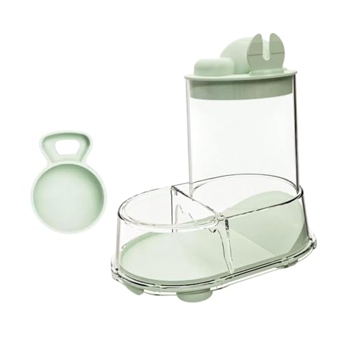 Colcolo Automatische Hamster -Feeder -Fütterungsstation Clear Anti Slip Mehrzweck Lebensmittelbehälter Lebensmittelspender für Kaninchen Frettchen Mäuse, GrÜn von Colcolo