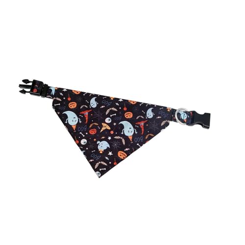 Colcolo Bandana für Hunde, Hundehalsband, atmungsaktiv, Taschentuch, Sommerkostüm, Zubehör, Dekoration, Halloween, Heimtierbedarf, Dreieckslätzchen, Schwarz Blau von Colcolo