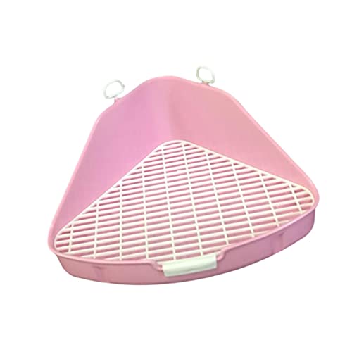 Colcolo Dreieckige Kaninchentoilette, Toilette, tragbare Haustierpfanne, Häschen-Töpfchentrainer für Kleintiere, Hamsterkäfig-Zubehör, Frettchen-Chinchilla, ROSA Colcolo Dreieckige Kaninchentoilette, Toilette, tragbare Haustierpfanne, Häschen-Töpfchentrainer für Kleintiere, Hamsterkäfig-Zubehör, Frettchen-Chinchilla, ROSA von Colcolo