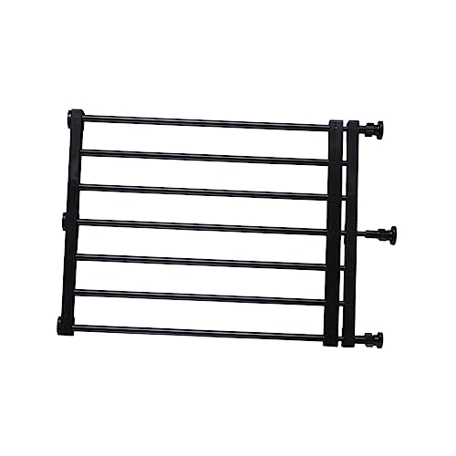 Colcolo Erweiterbares Babygitter, Haustierzaun, Heimtierbedarf, druckmontiert, tragbar, einziehbares Hundegitter, Welpenzaun, Tor für Außentreppen, Flure, 39 bis 60 cm x 42 cm. Schwarz von Colcolo