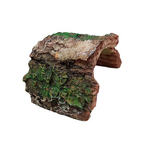 Colcolo Fischtank Versteck Aquarium Dekoration Dekor Harz Accessoires Habitat Hollow Tree Schildkrötenhöhle für Betta Fisch, Style A von Colcolo