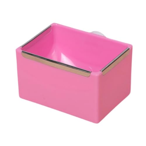 Colcolo Hamster Food Bowl Fütterungsgericht, Innenhasen -Futtergericht Wasserschale, für Chinchilla Kaninchen Ratten kleines Haustier, Rosa von Colcolo