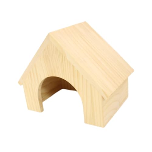 Colcolo Hamster House Pet House Kabine Käfig Dekor Hideaway Versteck Holzspielzeug für Ratten Hamster Lemmings Maus kleines Haustier, L von Colcolo