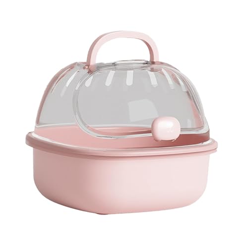 Colcolo Hamster-Reisekäfig, Meerschweinchen-Auslaufkäfig mit Wasserflasche, Kleintier-Tragetasche für Eichhörnchen, Outdoor, Igel, Rosa von Colcolo