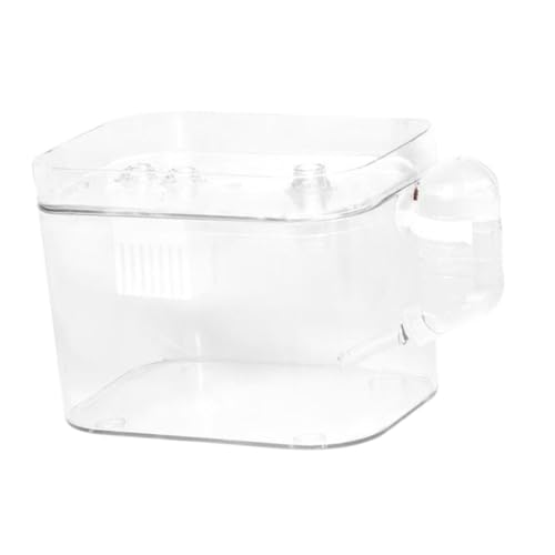 Colcolo Hamster-Transportkäfig, transparente Haustier-Reisetragetasche, hält warm, 60 ml Wasserflasche, atmungsaktive Kleintier-Tragetasche für kleine, Kein Grifftyp von Colcolo